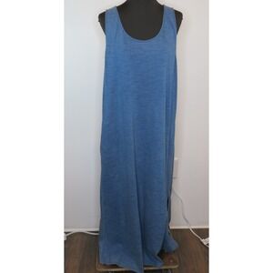 J.Jill Pure Jill Indigo Sleeveless  Tunic Dress Pocket 100% Cotton Women's XL